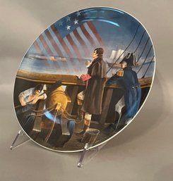 Arthur Hastings Sloggett Collector Plate, 'The Star Spangled Banner,  American Historical Plates, Ltd.