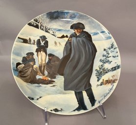 Arthur Hastings Sloggett Collector Plate, 'The Silent Foe At Valley Forge,  American Historical Plates, Ltd.