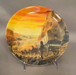 Arthur Hastings Sloggett Collector Plate, 'Westward Ho,' American Historical Plates, Ltd.