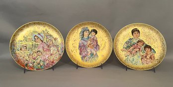 Edna Hibel Famous Women And Children Collection Plates