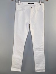J Brand Rail Size 26 Skinny Jeans In White