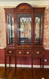 Heckman Furniture Company Mahogany Illuminated Display Case From The Charles Dickens Collection, 1996