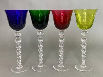 Set Of Four Baccarat Wine Goblets
