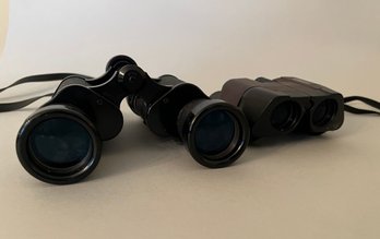 Tasco Model No 304 Binoculars And Minolta Compact 8 X 24