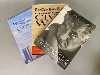 Collection Of Coffee Table Books: World Trade Center, Leonard Bernstein, Civil War