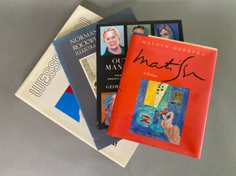 Collection Of Art Books: Wesselman, Matisse, Rockwell, Portraiture