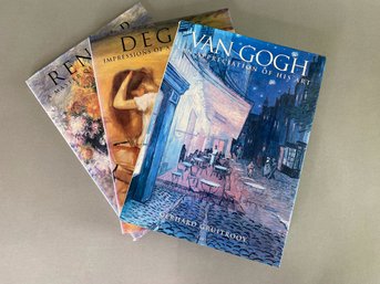 Collection Of Art Books: Van Gough, Degas, Renoir