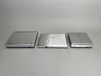 Three Portable DVD Players