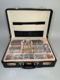 Royal Salute Golden Accent  Rs 78 Piece Cutlery Set In Storage Case