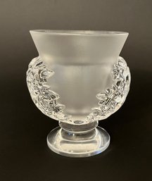 Lalique Clear And Frosted Crystal St. Cloud Urn Shape Vase, C. 1965