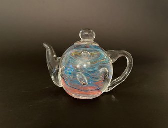 Dynasty Gallery Blown Glass Teapot