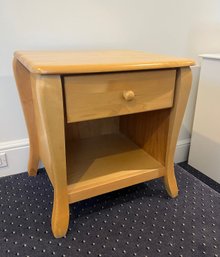 Natural Wood Night Stand Or Side Table