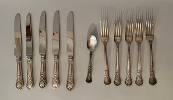 Partial Set Of Sterling Flatware, 11 Pieces