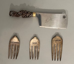 Cheese Knife With Cheese Board Decor Pieces