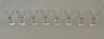 Set Of Eight 18th Century Style Firing Glasses