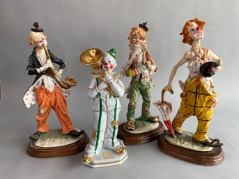 Collection Of Porcelain Clowns