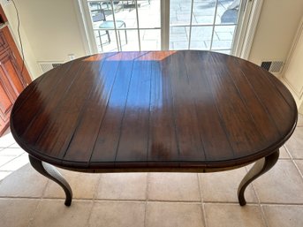 Oval Kitchen Table With Decorative Painted Edge