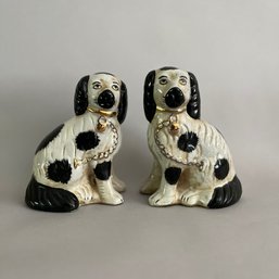 Pair Of Staffordshire Dogs, Modern