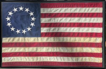 Framed Reproduction Betsy Ross American Flag