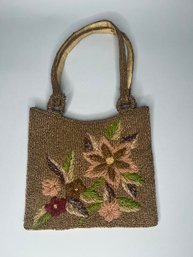 Vintage Beaded Floral Handbag
