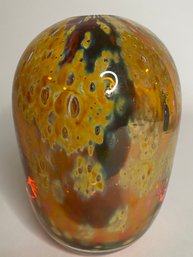 Jerry Hovanec (American) Vintage Studio Art Glass Bud Vase, 1982