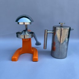 1950s Style Manual Juicer And French Press