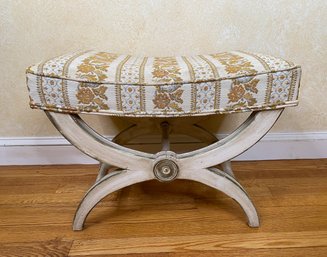 Neoclassical Style Painted Curule Foot Stool