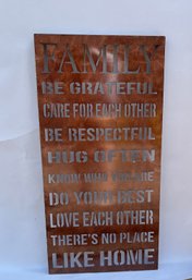 FAMILY Metal Decor Sign