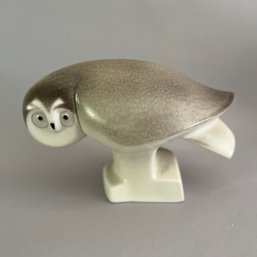 Lillemor Mannerheim (1927-1994), World Wildlife Fund Modernistic Owl Produced By Arabia Finland, Circa 1984