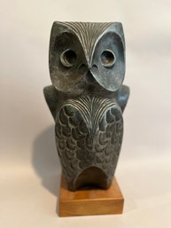 Metalic Owl Sculpture