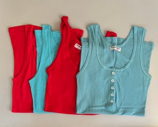Group Of Five One Size Fits Most Michael Stars Tank Tops