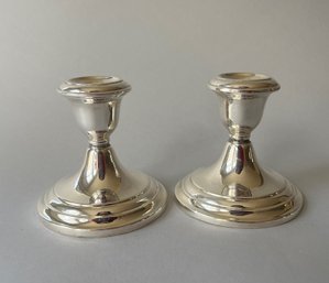 Pair Of Gorham Sterling Silver Candlesticks