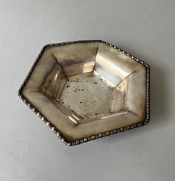 Hexagonal Silver Bowl