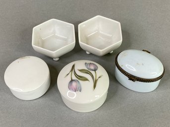 Trinket Dishes And Boxes With Limoges