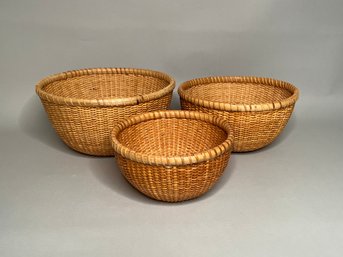 Nest Of Hand Woven Nantucket Baskets