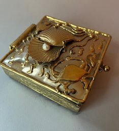 Lunacy Designs Handcrafted Nautical Themed Mixed Metal Trinket Box