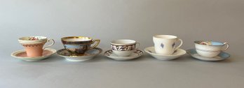 Group Of 5 Vintage Teacups With Matching Saucers Collection