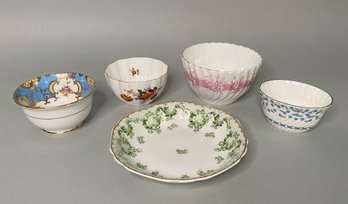 Collection Of English Porcelain Bowls By Various Makers Including Aynsley, Royal Crown Derby, Grosvenor