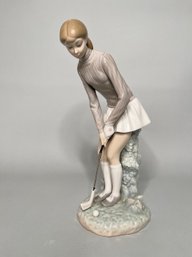 LLadro Golfer Woman Figurine