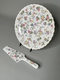Andrea By Sadek Floral Cake Plate With Server