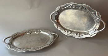 Pair Of Wilton De Sosua Serving Trays