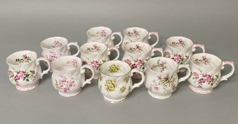 Collection Of Queen's Fine Bone China Mugs