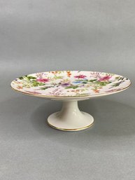 Graces Teaware Floral Porcelain Footed Cake Stand