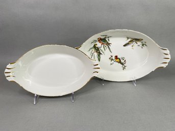 Two Pilivite Porcelain Serving Dishes, Made In France