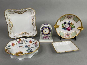 Collection Of Limoges France Porcelain Decorative Items