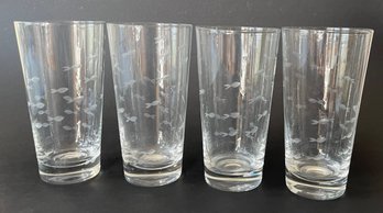 Set Of Four Iced Tea Glasses