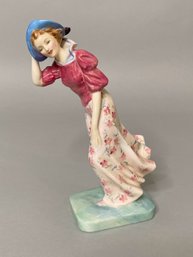 Rare Royal Doulton 'Windflower' 2029, Handpainted Porcelain Figurine