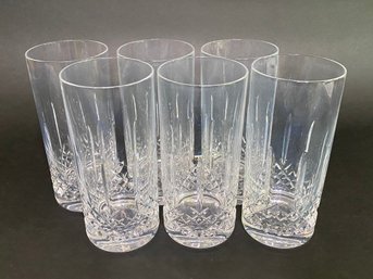 Six Crystal Highball Glasses