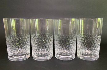 Four Atlantis Santarem Blown Glass Highball Glasses