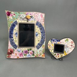 Two Mosaic Picture Frames